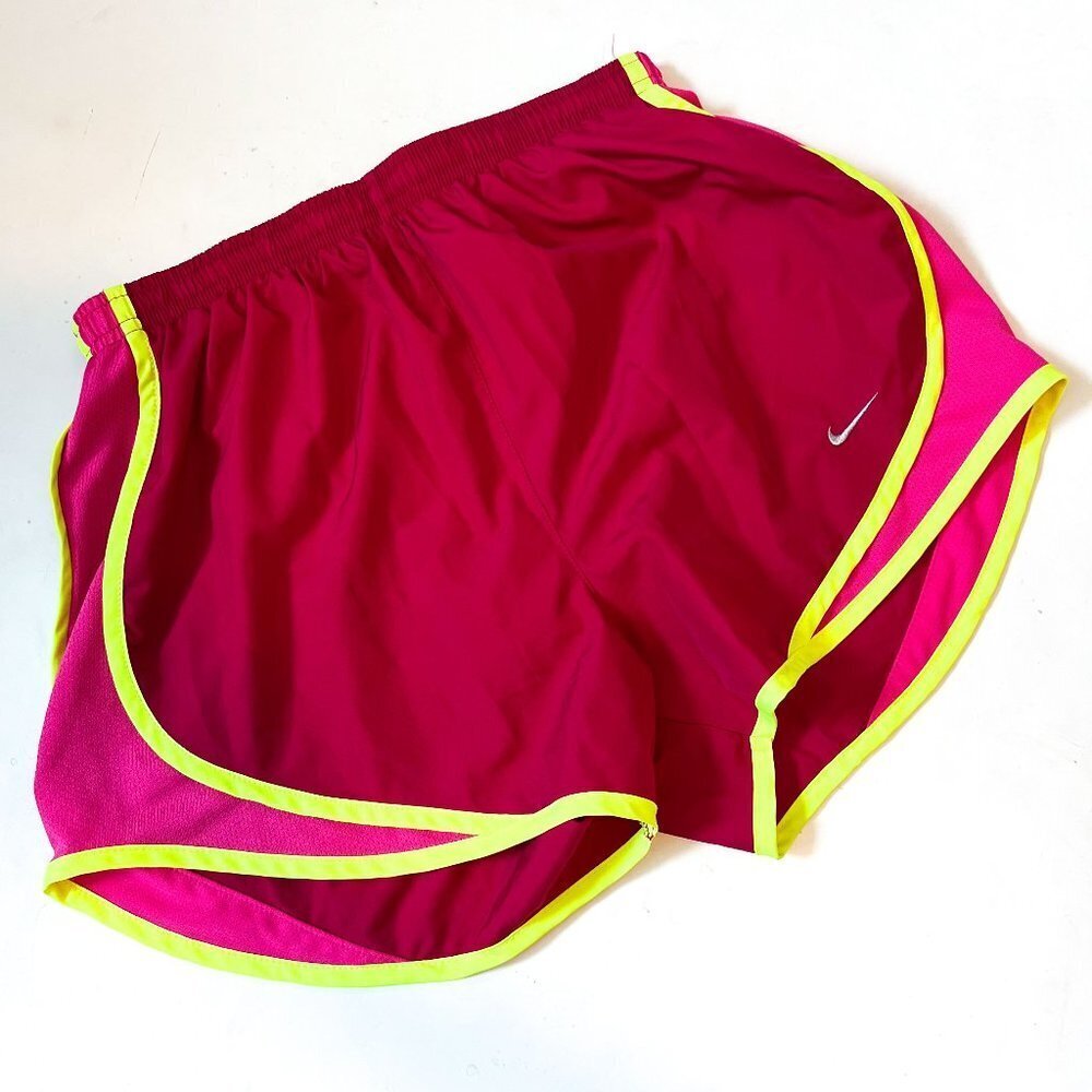 Nike Womens Pink Dri-Fit Tempo Athletic Lightweight Breathable Running Shorts S